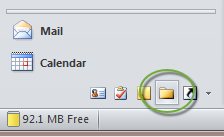 Use Outlook Folder List Selector to open shared mailbox